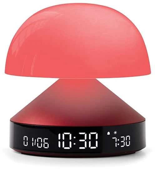 Lexon Mina Sunrise Žadintuvas su lampkączerwony/red LR153DR