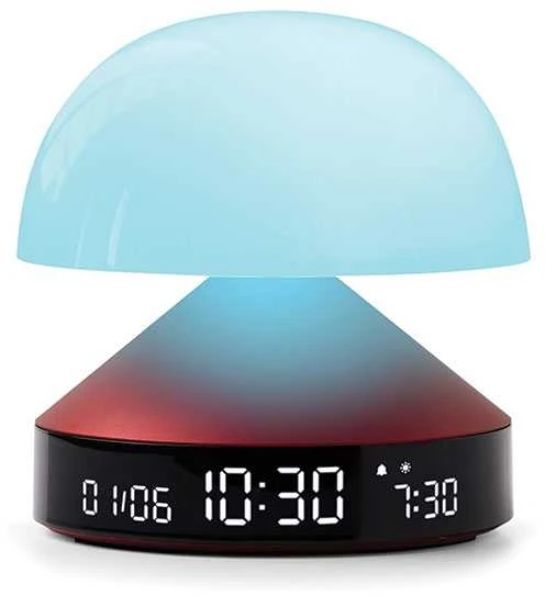 Lexon Mina Sunrise Žadintuvas su lampkączerwony/red LR153DR