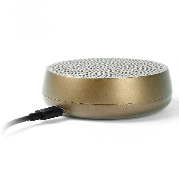Lexon Mino+ L aliuminio „Bluetooth“ garsiakalbis, auksinis LA129D