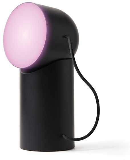 Dėklas Lexon Orbe LED lempa, juoda LH88N