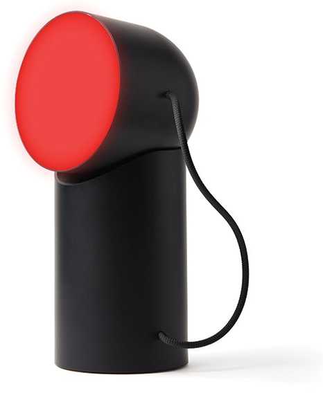 Dėklas Lexon Orbe LED lempa, juoda LH88N