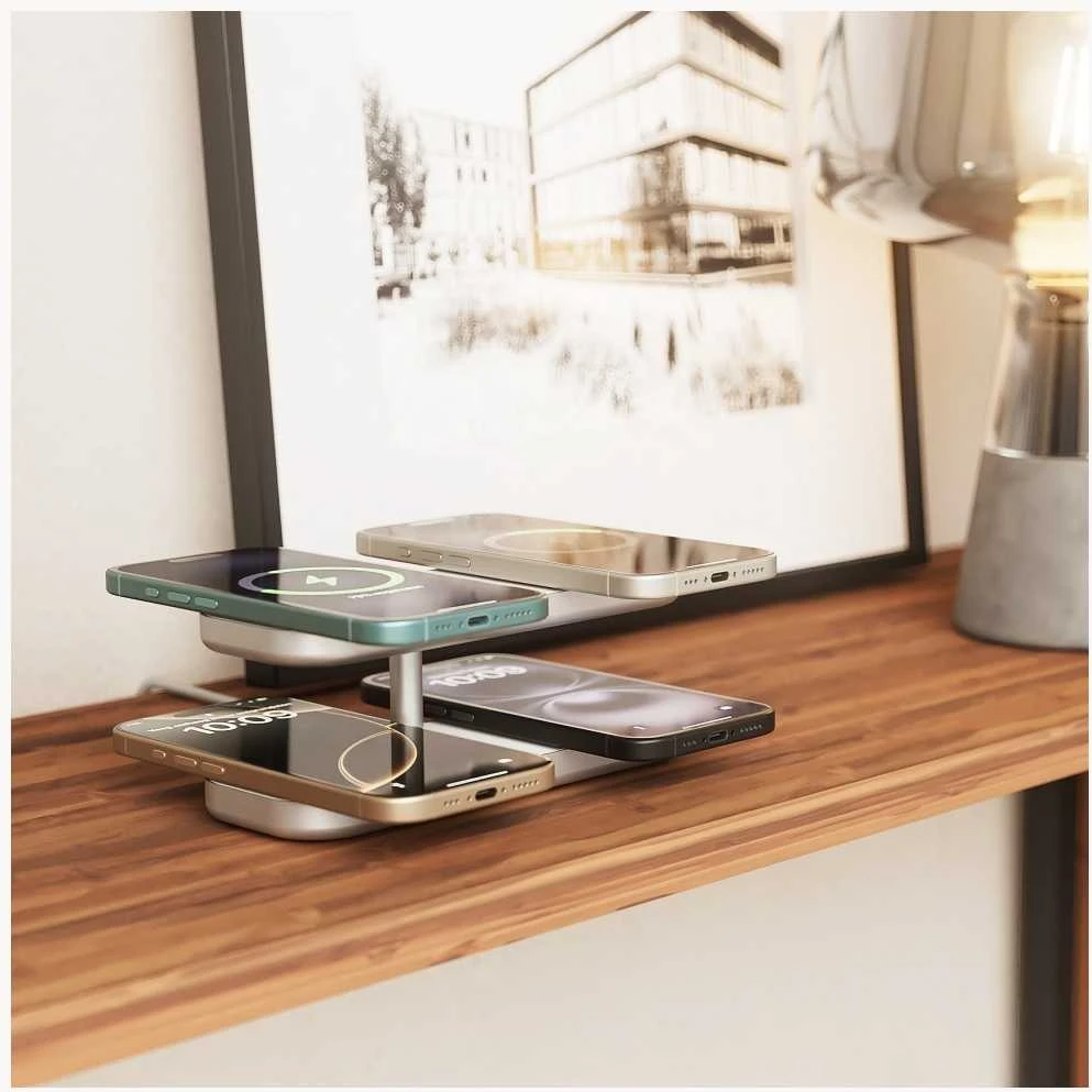 ZENS QUATTRO WIRELESS CHARGER PRO 4 Baltas