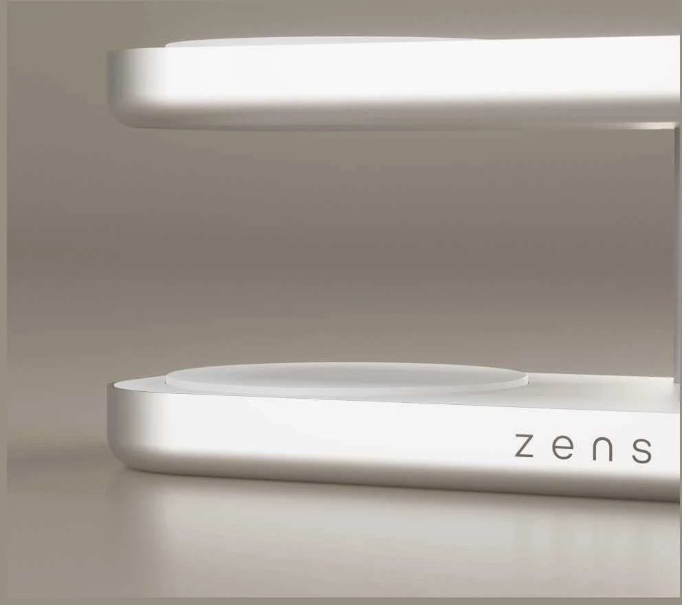 ZENS QUATTRO WIRELESS CHARGER PRO 4 Baltas