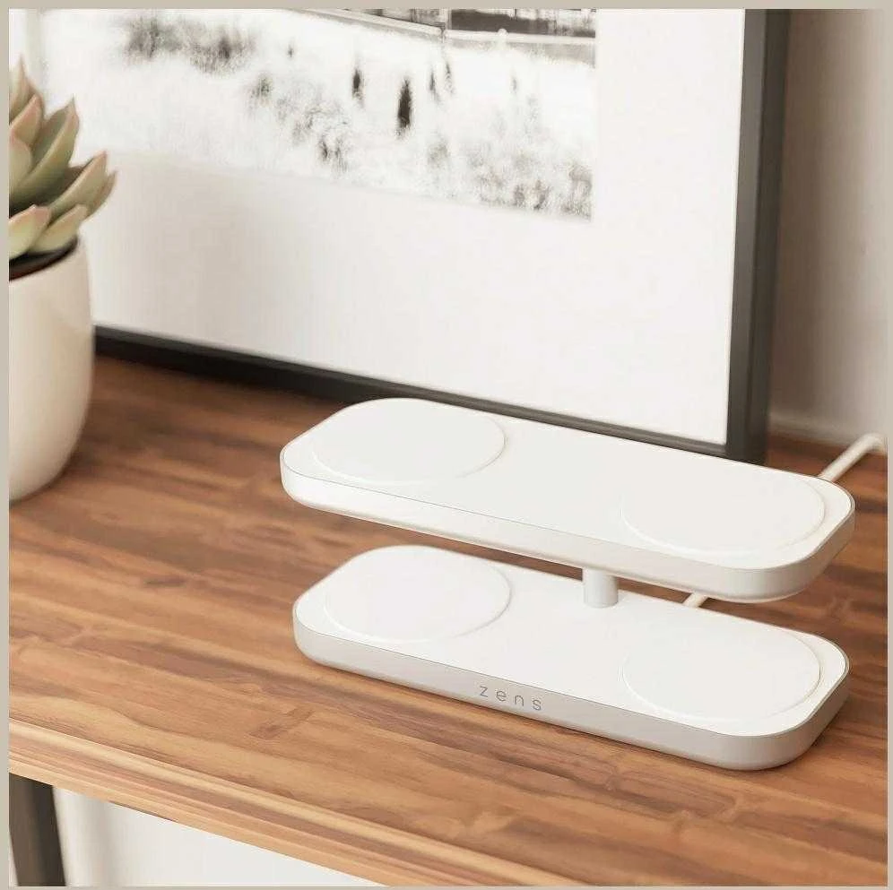 ZENS QUATTRO WIRELESS CHARGER PRO 4 Baltas