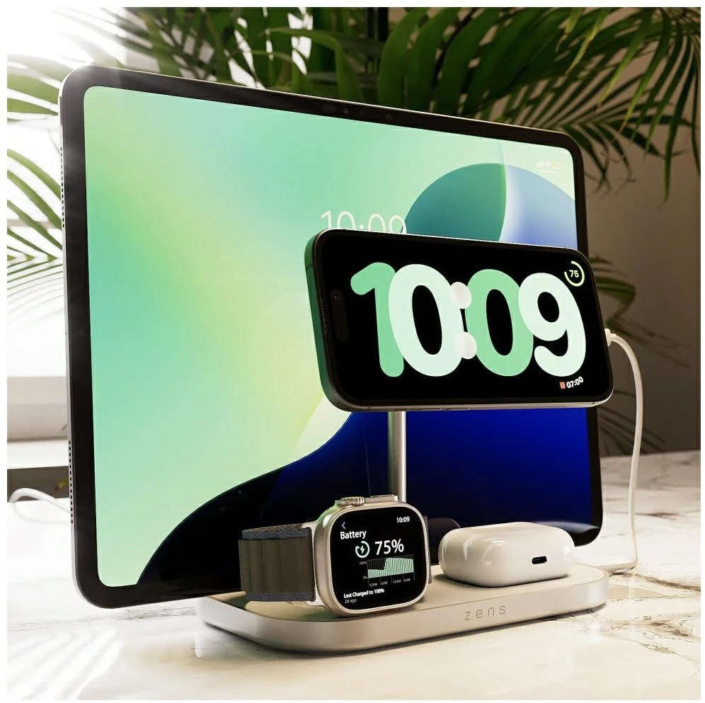 ZENS 4-1 belaidis įkroviklis, 60 W, USB-C išvestis
