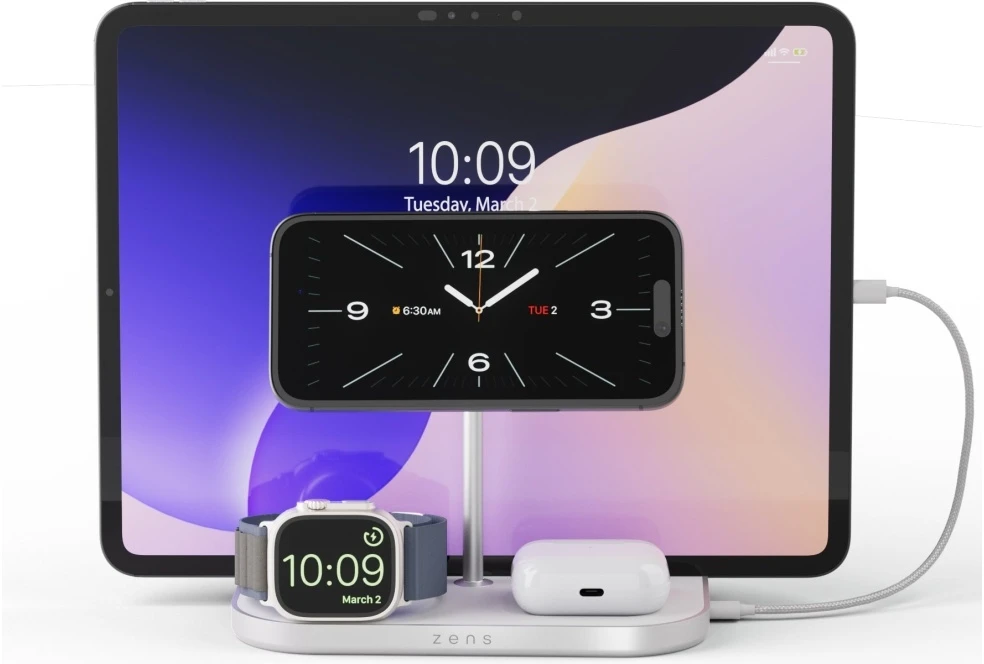 ZENS 4-1 belaidis įkroviklis, 60 W, USB-C išvestis