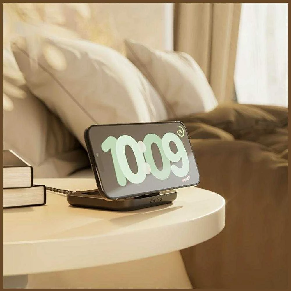 ZENS MAGNETIC NIGHTSTAND CHARGER Juodas