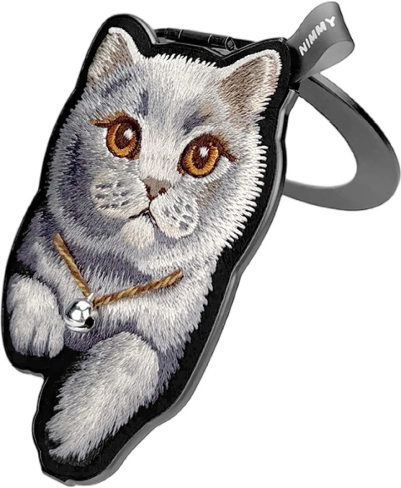 NIMMY magnetic hanger DENIM FASHION BRITISH SHORTHAIR CAT juodas