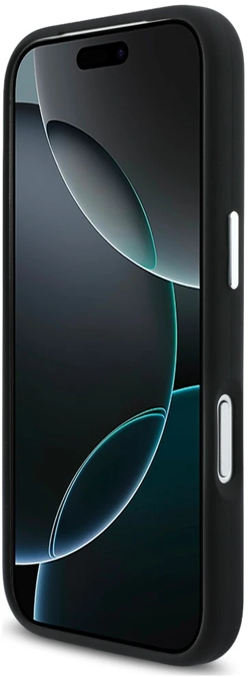 Mercedes Dėklas AMG HC Silicone Bow Lines MagSafe skirtas iPhone 18 Pro Max / 17 Pro Max, juodai geltonas