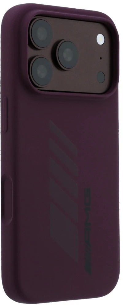 Mercedes AMG silikoninis didelis deklas su rombais MagSafe, skirtas iPhone 18 Pro / 17 Pro, bordinis