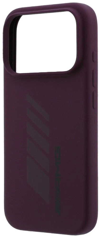 Mercedes AMG silikoninis didelis deklas su rombais MagSafe, skirtas iPhone 18 Pro / 17 Pro, bordinis
