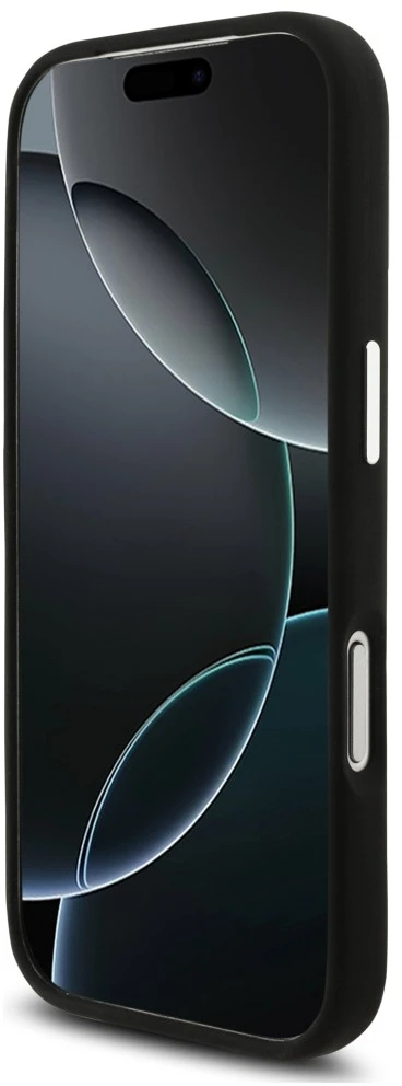 Mercedes Dėklas AMG Silicone Oversize Rhombs MagSafe skirtas iPhone 18 Pro / 17 Pro juodas