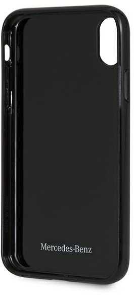 Mercedes Mercedes MEHCI61RCABK iPhone Xr juodas / juodas anglies kietas dėklas Dynamic Line