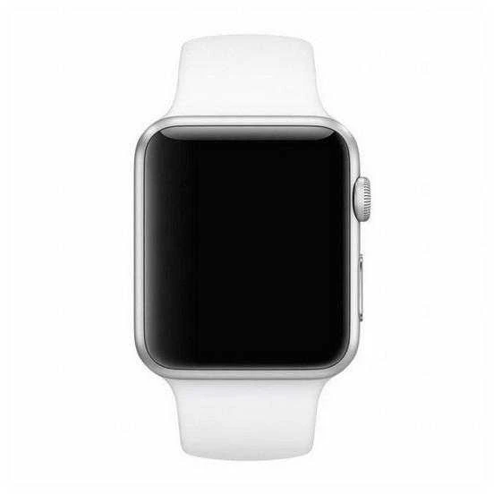 Mercury Silicone apyrankė Apple Watch 42/44/45 mm baltos spalvos