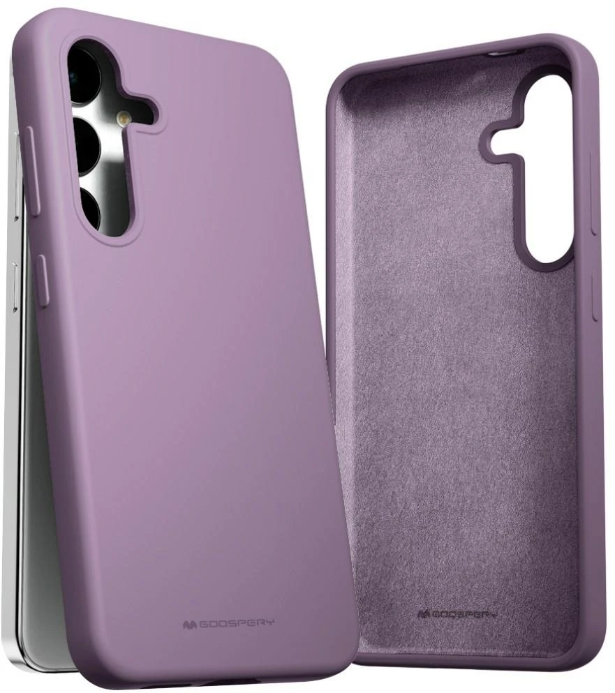 Mercury Silikoninis Samsung Galaxy S24 S921 dėklas telefonui violetinės spalvos
