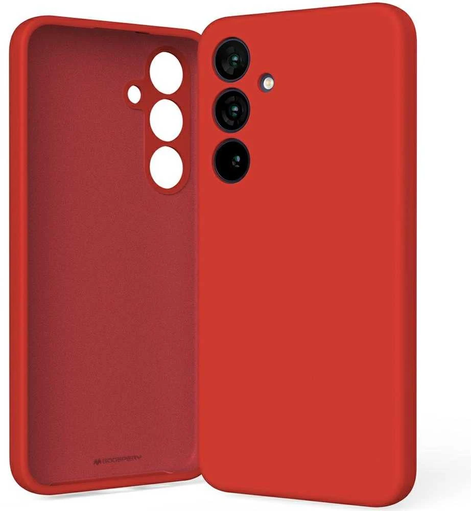 Dėklas Mercury Silikoninis dėklas Samsung S936 S25 Plus raudonas