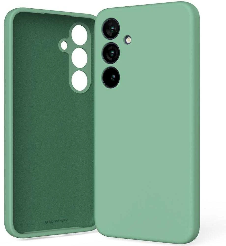 Dėklas Mercury Silikoninis dėklas Samsung S936 S25 Plus tamsiai žalias