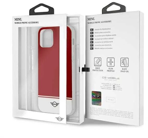 Mini Morris Mini MIHCP12LPCUBIRE Apple iPhone 12 Pro Max6,7″ red kietas dėklas Stripe Collection