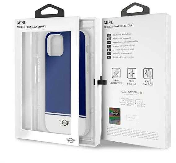 Mini Morris Mini MIHCP12MPCUBINA Apple iPhone 12/12 Pro6,1″ navy kietas dėklas Stripe Collection
