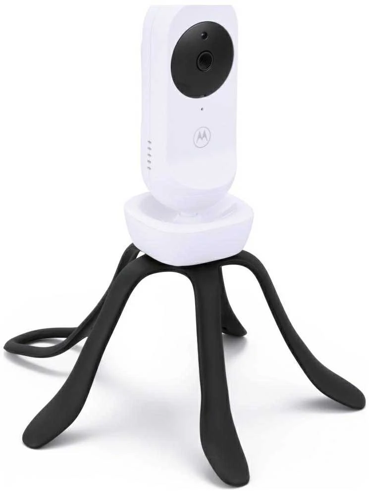 „Motorola“ 5,0 colio „Wi-Fi“ vaizdo kūdikių monitorius su „Stargrip“ laikikliu lovelei | VM45 Connect | Baltas