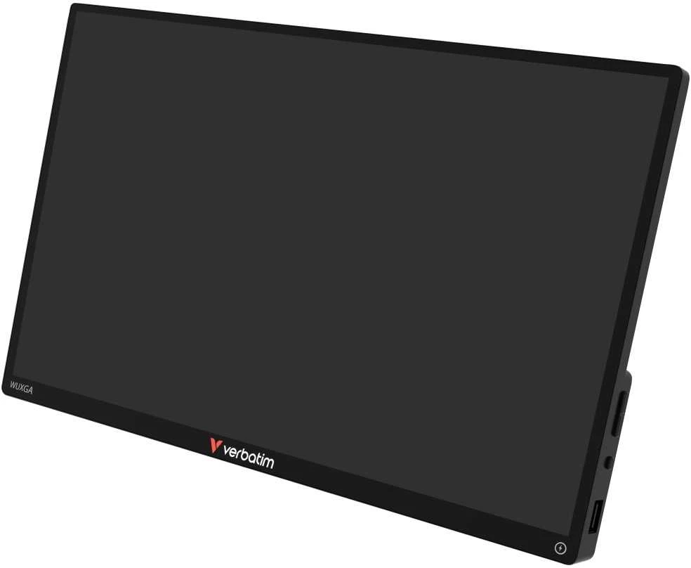 Verbatim Portable Jutiklinis ekranas Monitorius 13.3” ALU with 5000mAh Power Bank, Aliuminio Case, Juodas