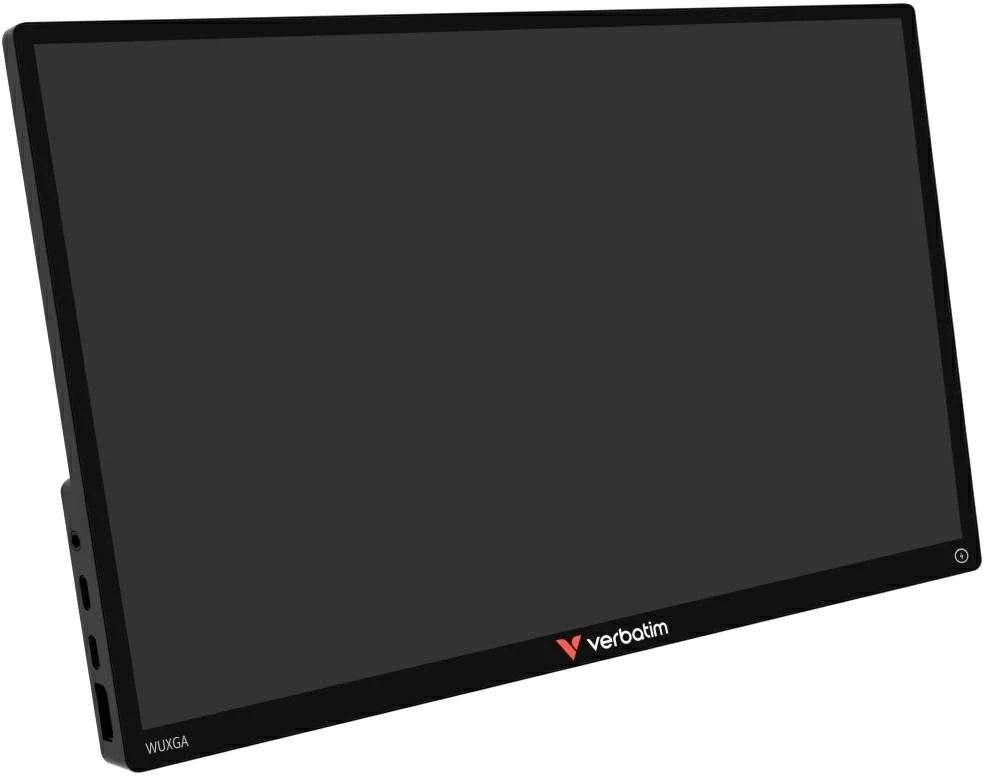 Verbatim Portable Jutiklinis ekranas Monitorius 13.3” ALU with 5000mAh Power Bank, Aliuminio Case, Juodas