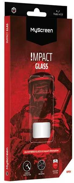 MyScreen MS ImpactGLASS iPhone 14 Pro Max 6.7"juoda/juodas Anti-Impact Hybrid Glass 8H