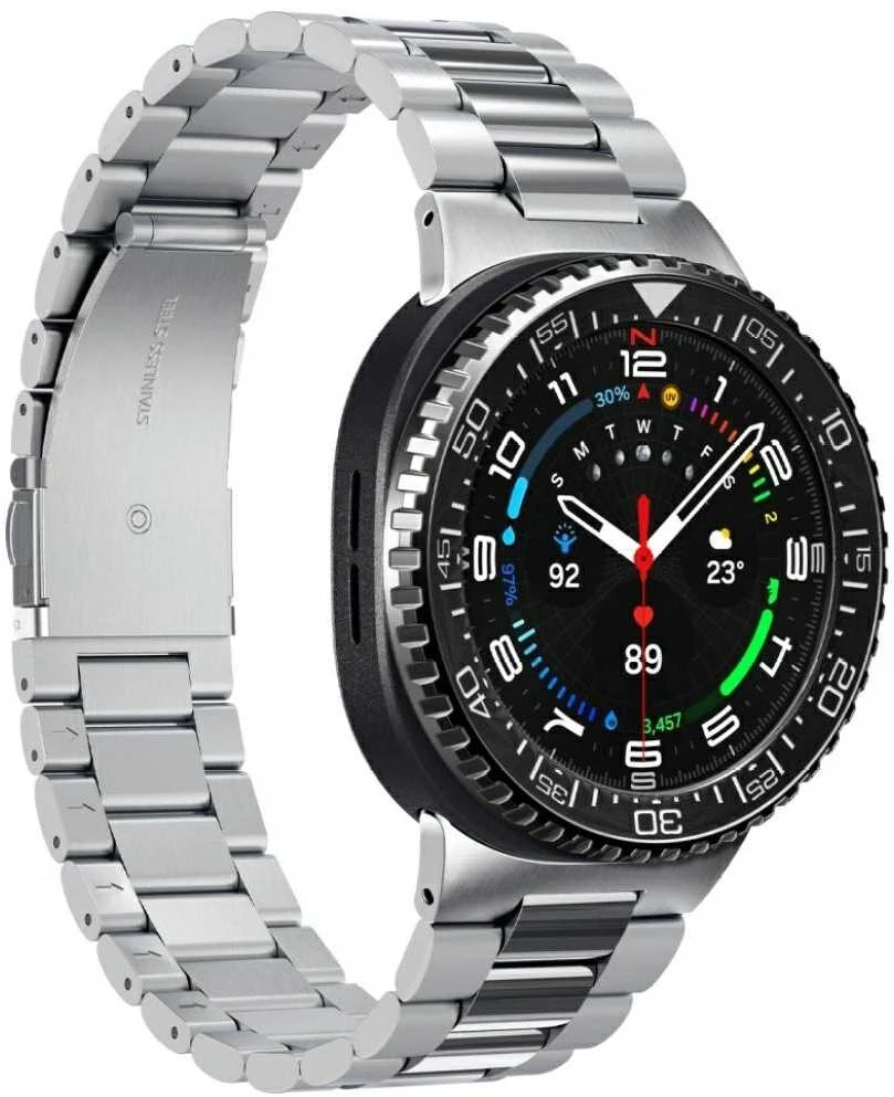 Spigen Bezel Tune Pro (Diver), juodas - Samsung Galaxy Watch 8 Classic 46mm