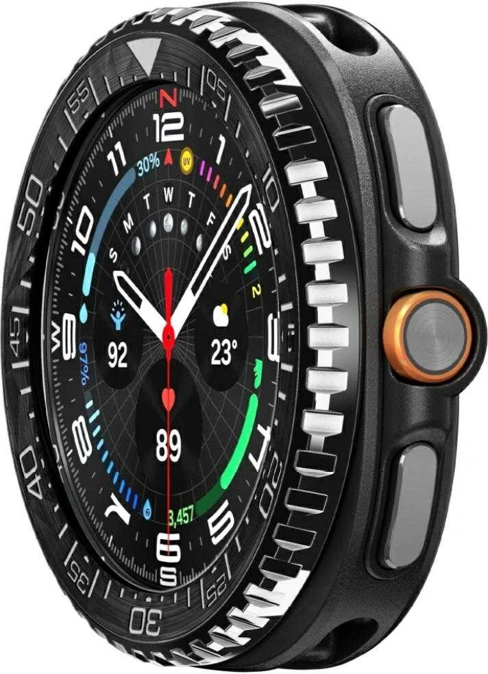 Spigen Bezel Tune Pro (Diver), juodas - Samsung Galaxy Watch 8 Classic 46mm