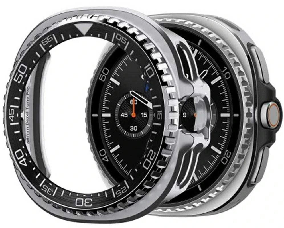 Spigen Bezel Tune Pro (Diver), juodas - Samsung Galaxy Watch 8 Classic 46mm