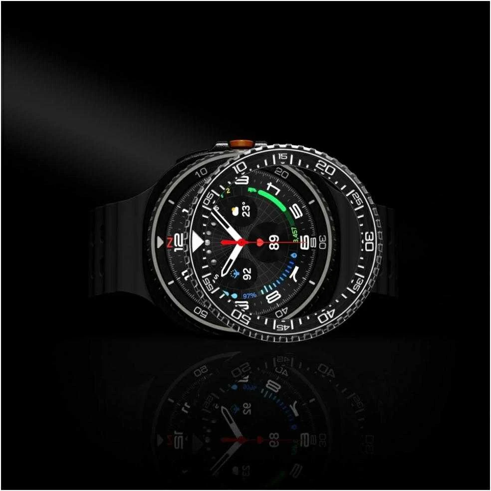Spigen Bezel Tune Pro (Diver), juodas - Samsung Galaxy Watch 8 Classic 46mm
