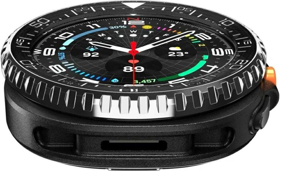 Spigen Bezel Tune Pro (Diver), juodas - Samsung Galaxy Watch 8 Classic 46mm