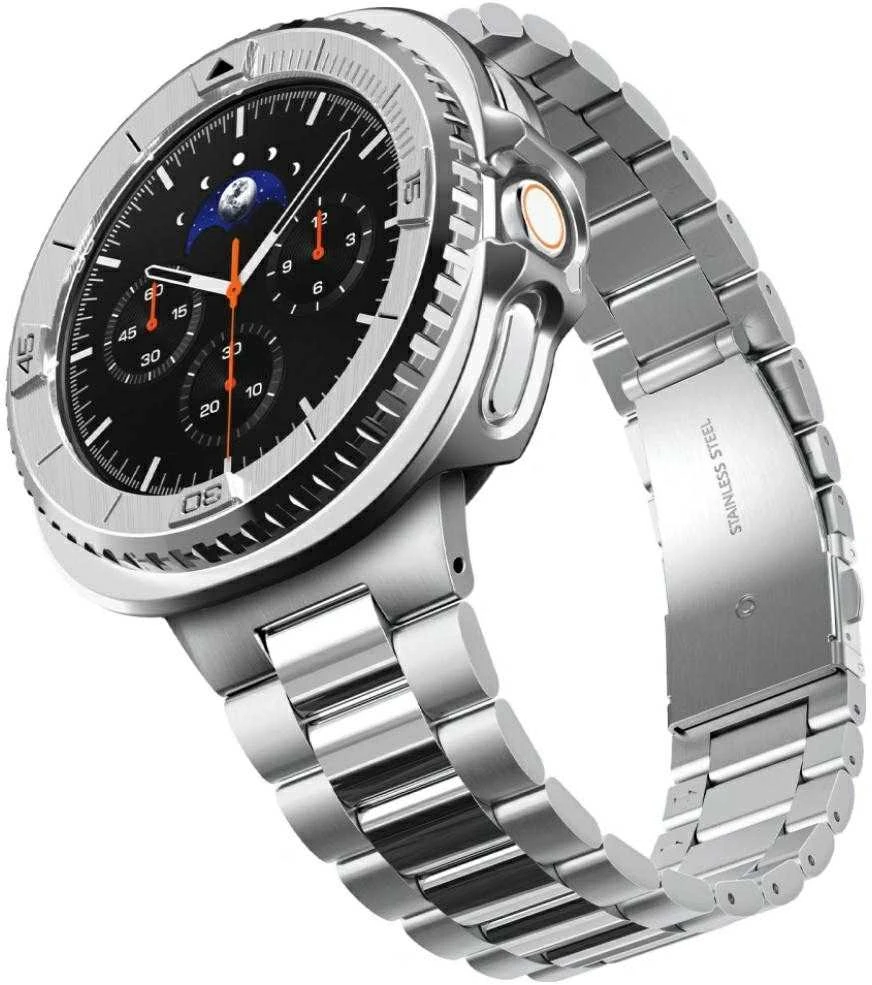 Spigen Bezel Tune Pro (Pilot), sidabrinis - Samsung Galaxy Watch 8 Classic 46mm