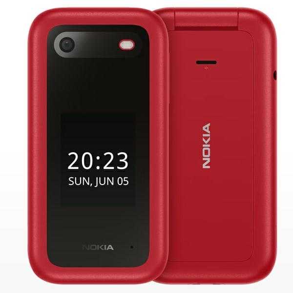 Mobilusis telefonas Nokia Rinkinys 2660 Flip 4G Dual Sim Raudona + Įkroviklis biurkowa