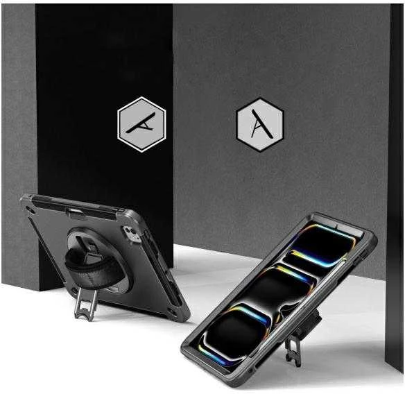 „4smarts Rugged Case Grip“, skirta 11 colių „iPad Pro“ (M4, 2024 m.)