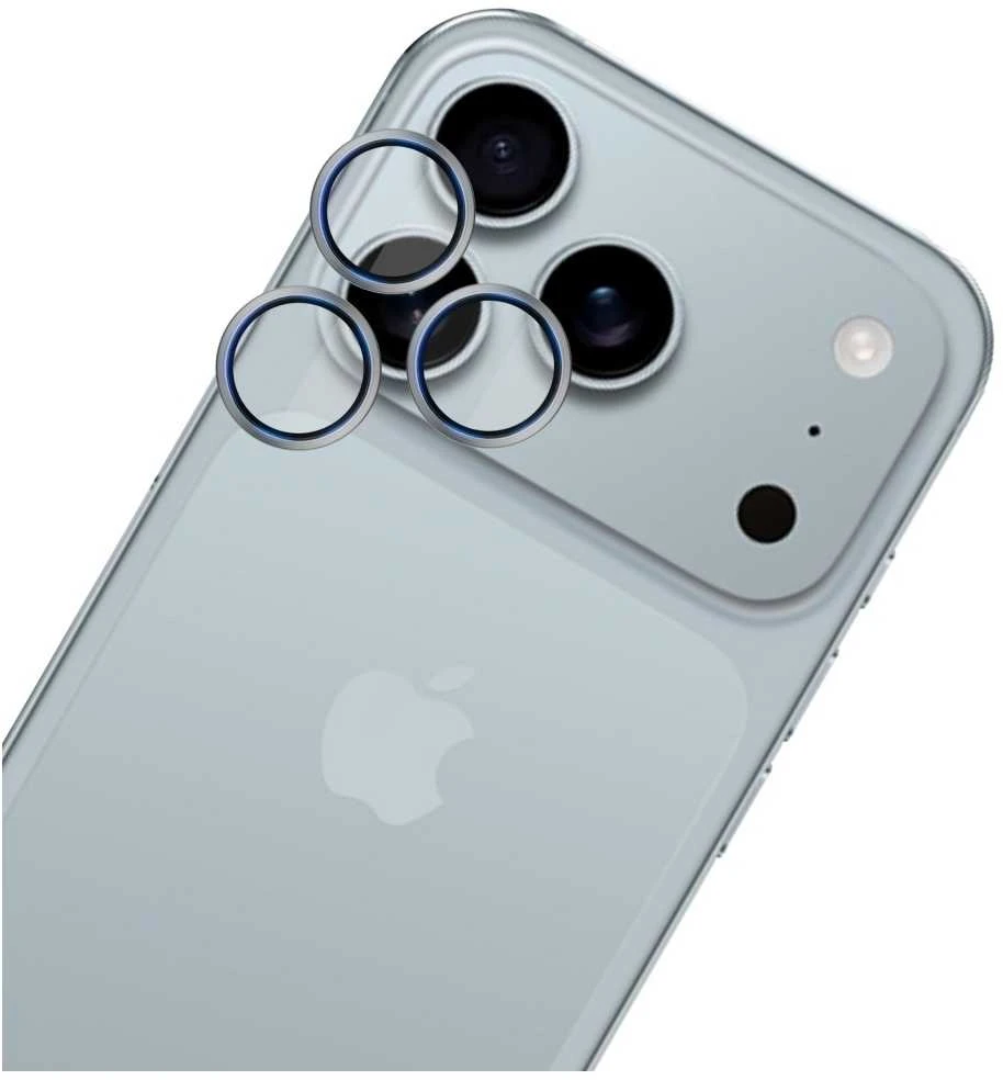 3Mk apsauga 3mk HARDY objektyvo apsaugos Pro objektyvo stiklas iPhone 17 Pro / 17 Pro Max - pilka
