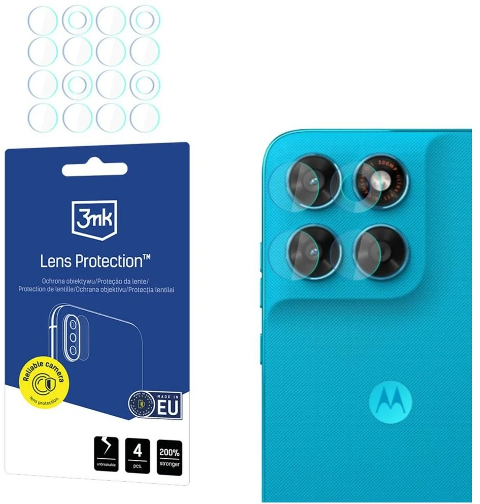 3Mk Protection 3mk Lens Protection™ hibridinio fotoaparato objektyvo stiklas, skirtas Motorola Moto G87