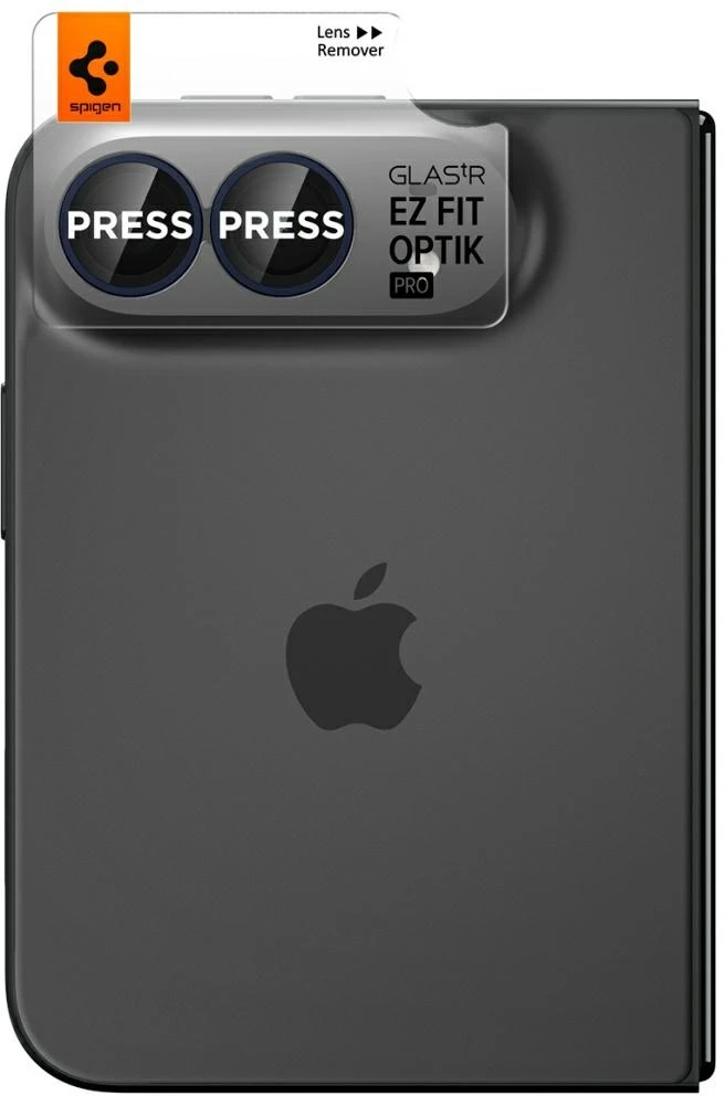 KAMEROS APSAUGA Spigen OPTIK PRO GLAS.TR EZ FIT CAMERA PROTECTOR 2-PACK IPHONE DUO NIGHT SKY