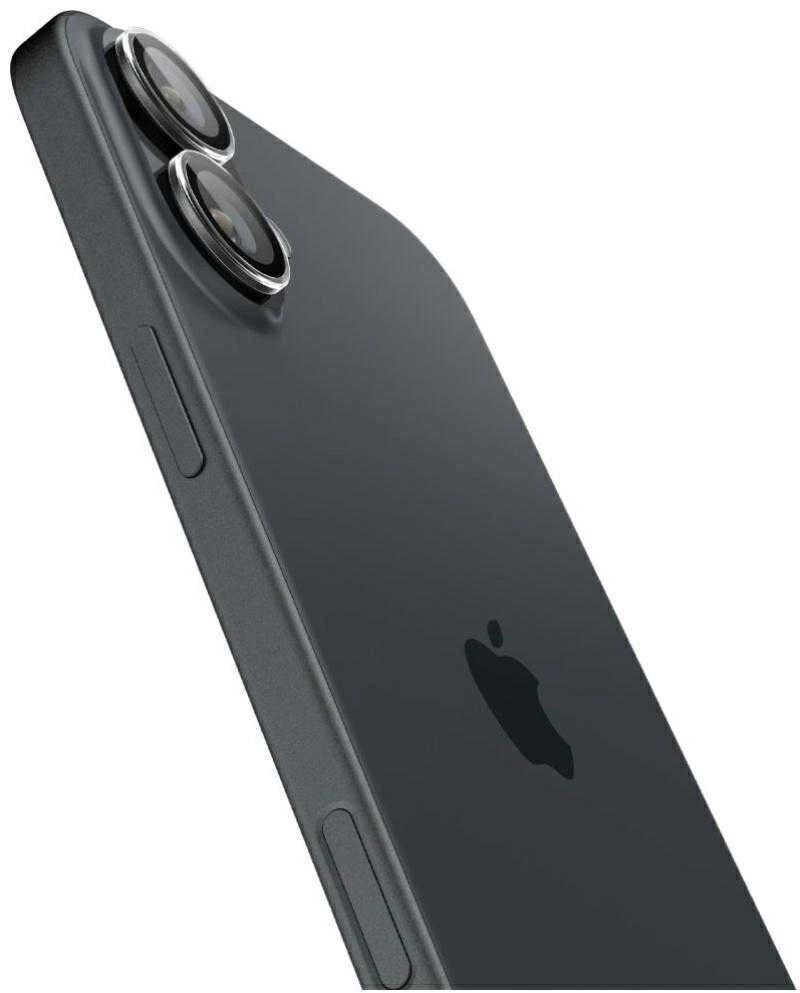 Spigen Glas.tR EZ Fit Optik Pro apsauginis stiklas skirtas Apple iPhone 16 / 16 Plus / 17 camera (2 vnt.)