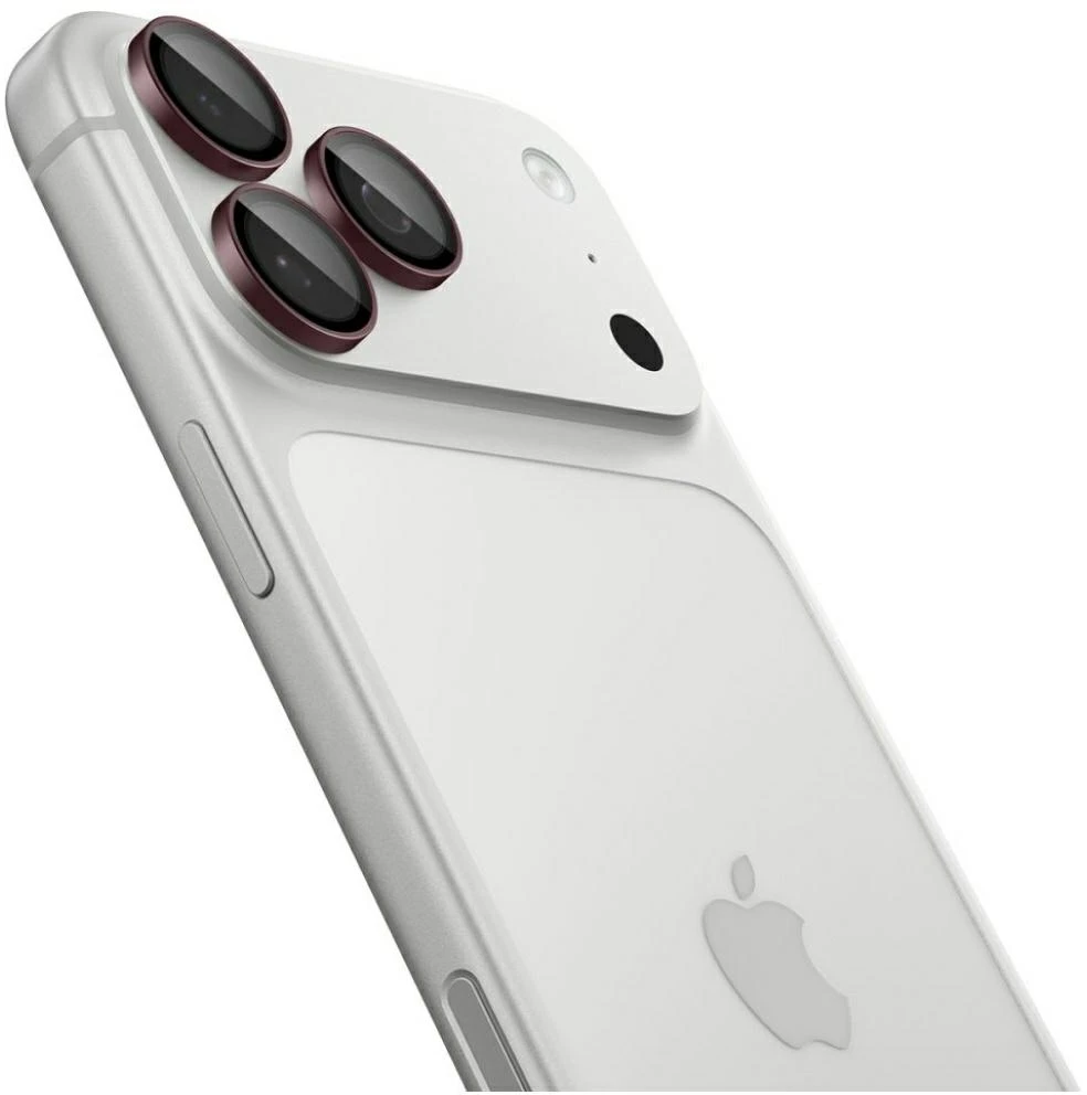 Spigen Optik Pro GLAS.TR EZ FIT 2 vnt. grūdinto stiklo fotoaparato ekrano apsauga iPhone 18 Pro / 18 Pro Max – Tamsiai vyšninė
