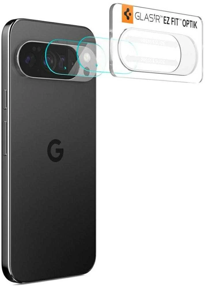 „SPIGEN OPTIK GLAS.TR“ KAMEROS APSAUGINIAI DĖKLAI, 2 VNT., „GOOGLE PIXEL 10 PRO XL“, SKAIDRŪS