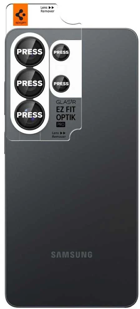 Spigen Glas.Tr Ez Fit Optik Pro HD Kamera Cover 2-pack skirtas Samsung Galaxy S26 Ultra – Juodas