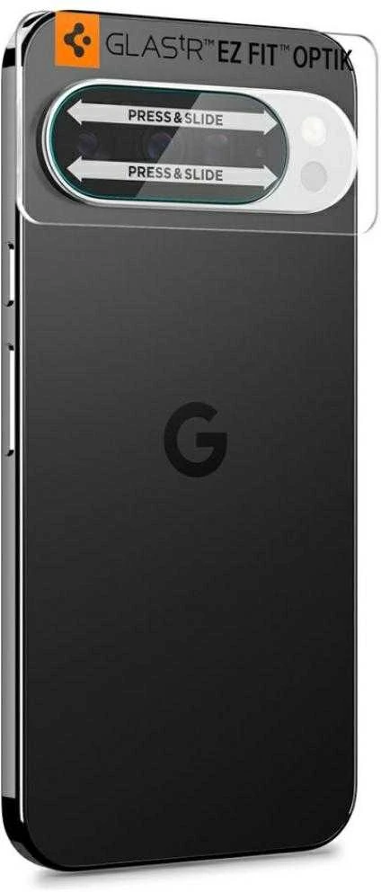 „SPIGEN OPTIK GLAS.TR“ KAMEROS APSAUGINIAI DĖKLAI, 2 VNT., „GOOGLE PIXEL 10 PRO XL“, SKAIDRŪS