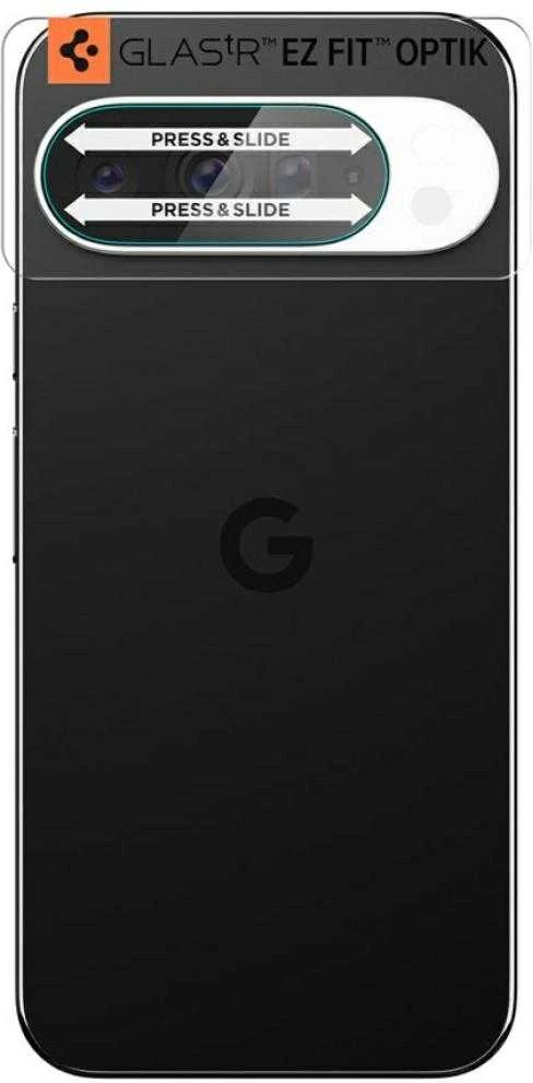 „SPIGEN OPTIK GLAS.TR“ KAMEROS APSAUGINIAI DĖKLAI, 2 VNT., „GOOGLE PIXEL 10 PRO XL“, SKAIDRŪS