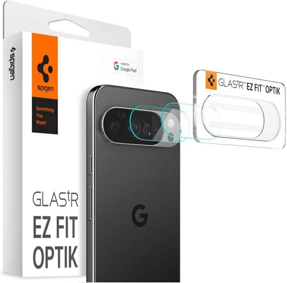 „SPIGEN OPTIK GLAS.TR“ KAMEROS APSAUGINIAI DĖKLAI, 2 VNT., „GOOGLE PIXEL 10 PRO XL“, SKAIDRŪS