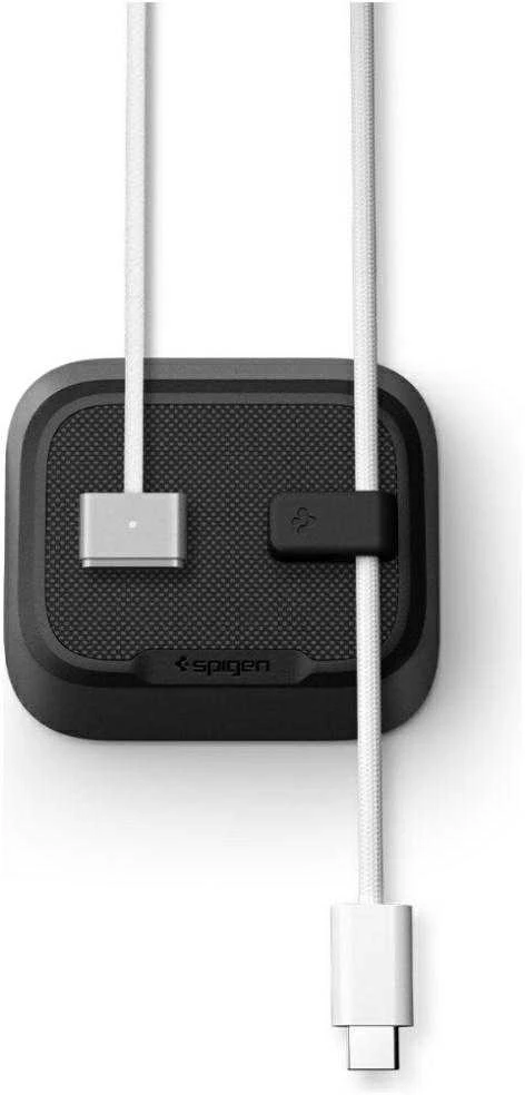 Spigen Magnetinis kabelių laikiklis, juodas