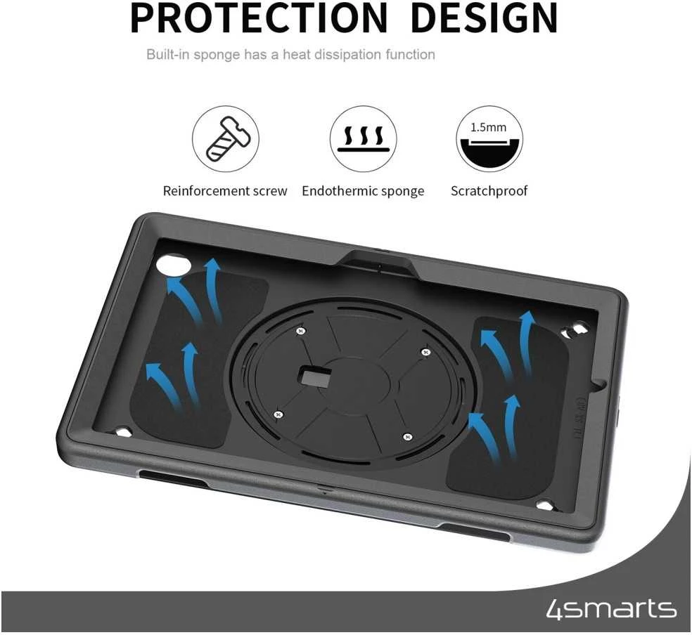 „4Smarts Rugged Case Grip“, skirtas „Samsung Galaxy Tab A9+“