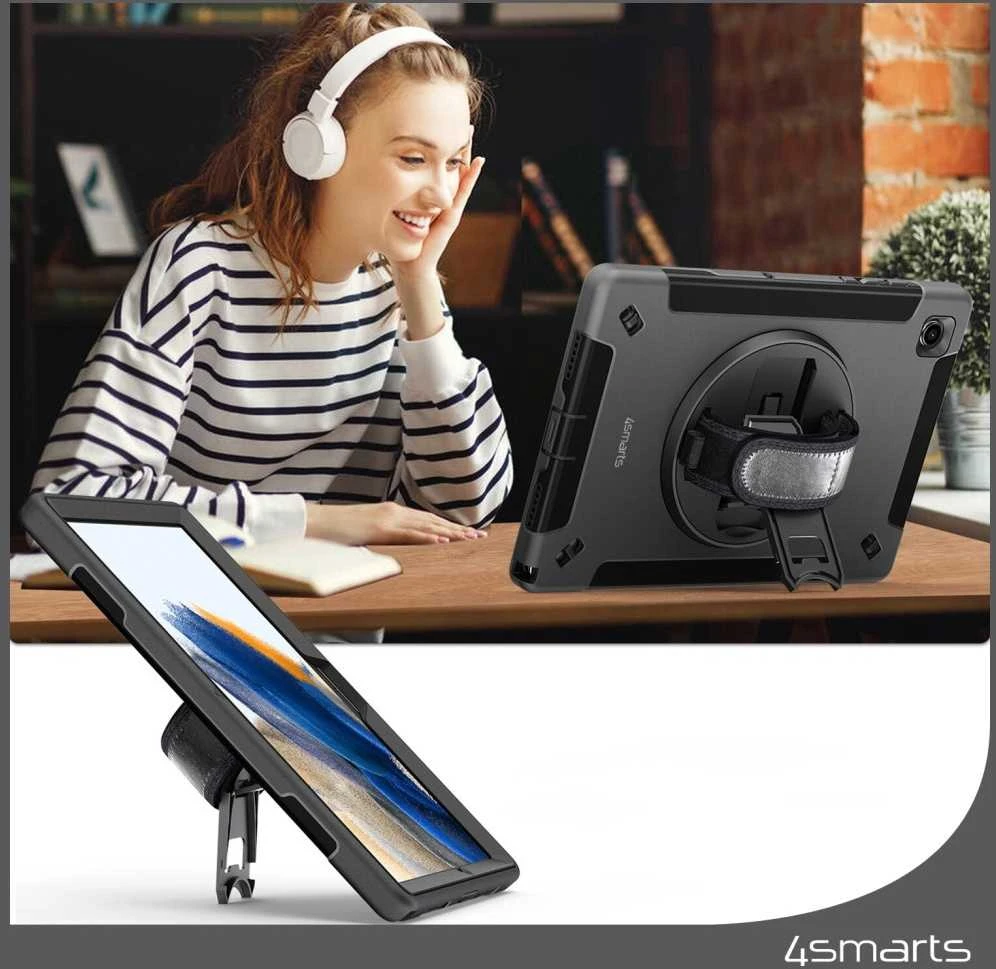 „4Smarts Rugged Case Grip“, skirtas „Samsung Galaxy Tab A9+“
