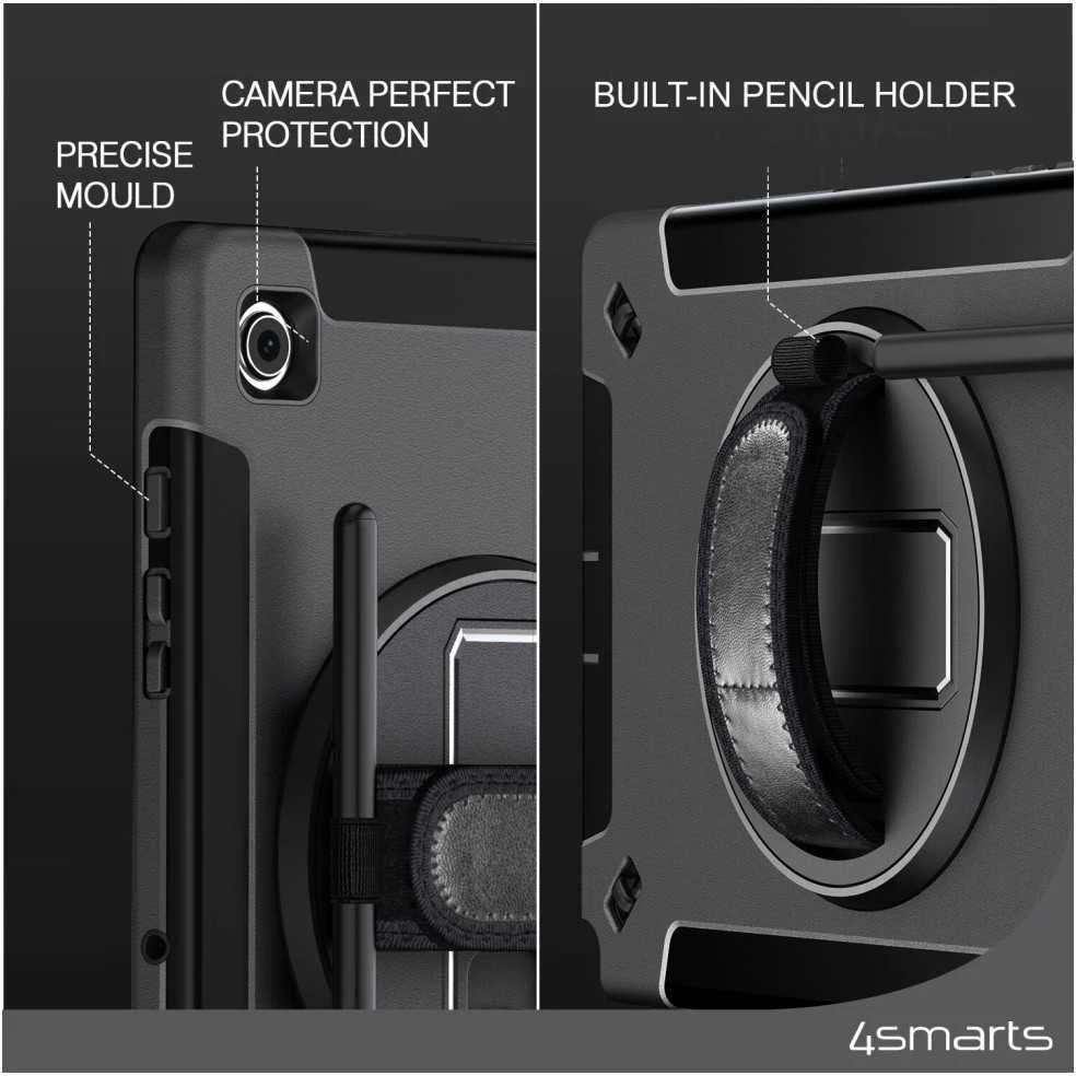 „4Smarts Rugged Case Grip“, skirtas „Samsung Galaxy Tab A9+“
