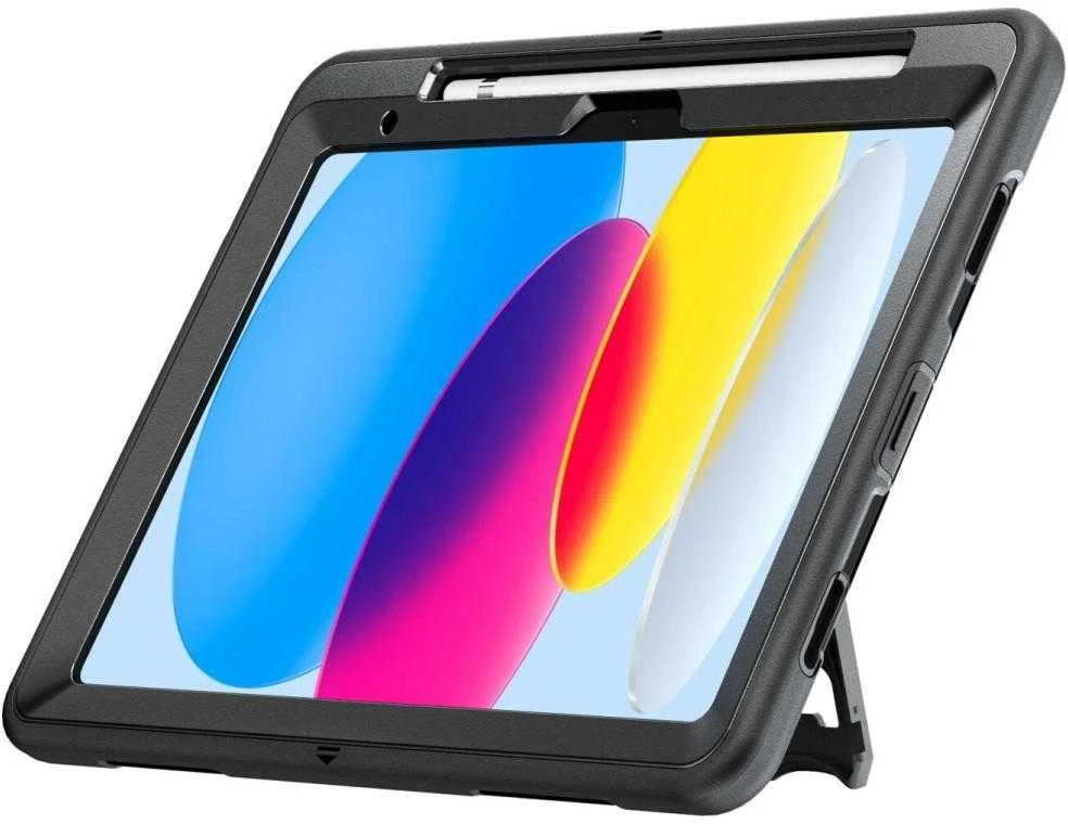 4Smarts Rugged Case Grip, skirta Apple iPad 11\" (A16, 2025) / iPad 10.9\" (10.Gen.) juodas